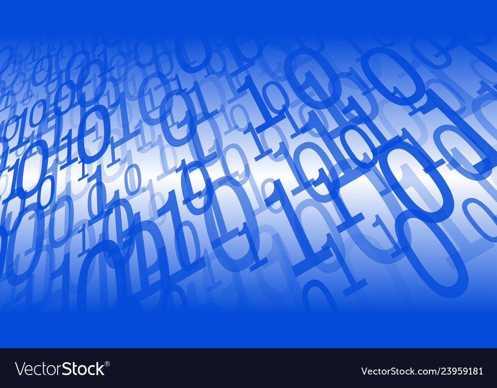 Binary code data processing creative conception vector image Binary code data processing creative conception