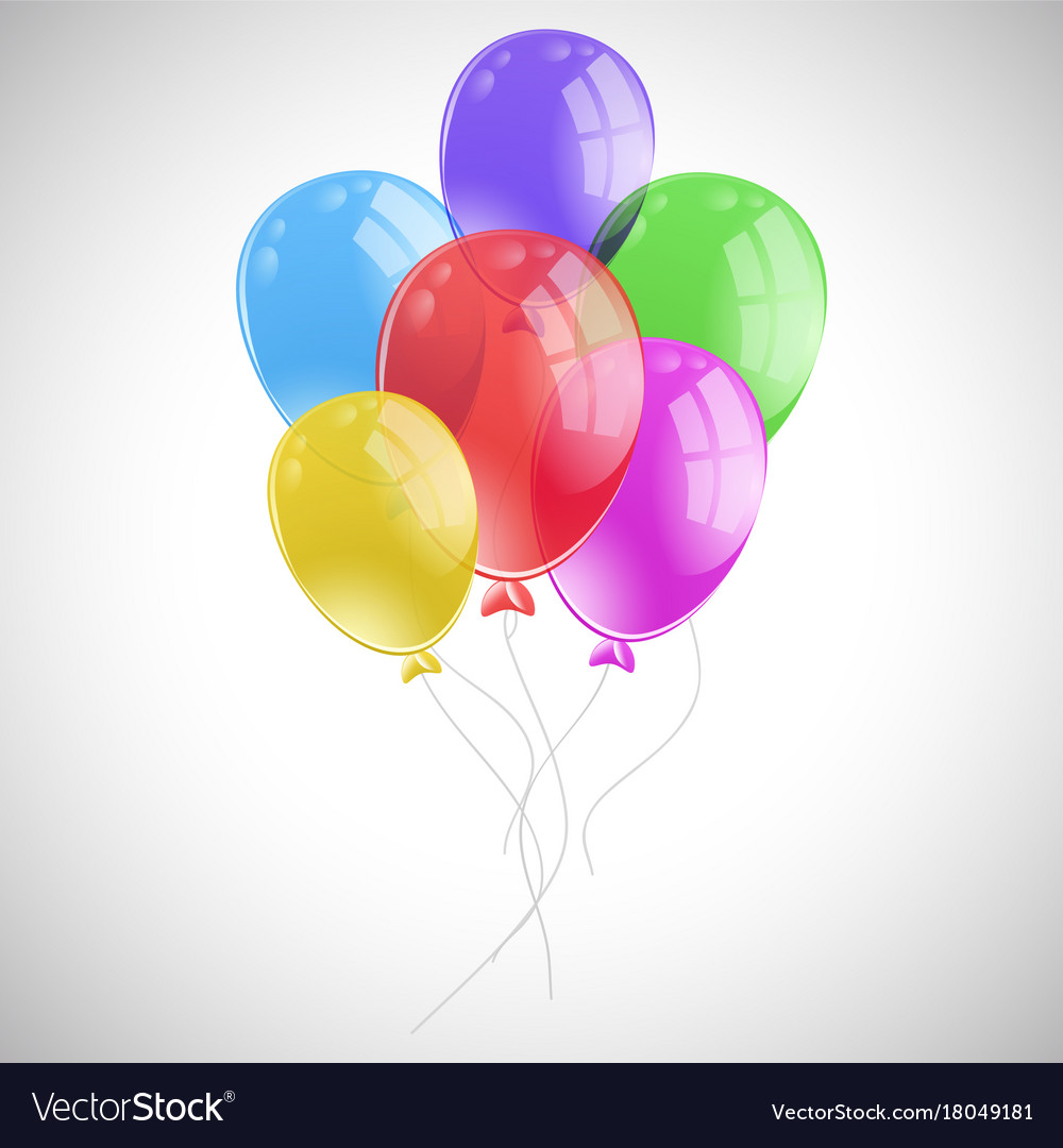 Bunch of colorful balloons