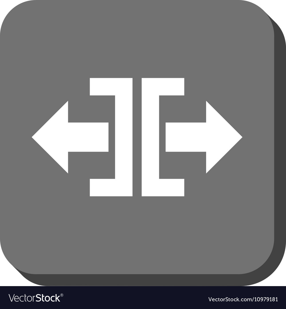 Divide horizontal direction rounded square