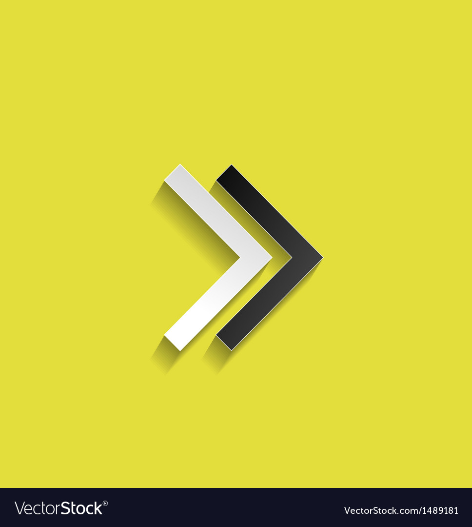 Flat Arrow Icon Set