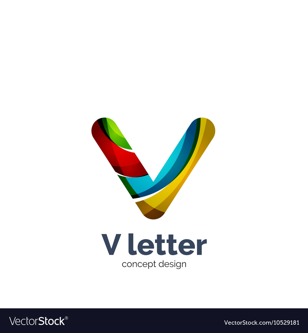 Letter v logo Royalty Free Vector Image - VectorStock