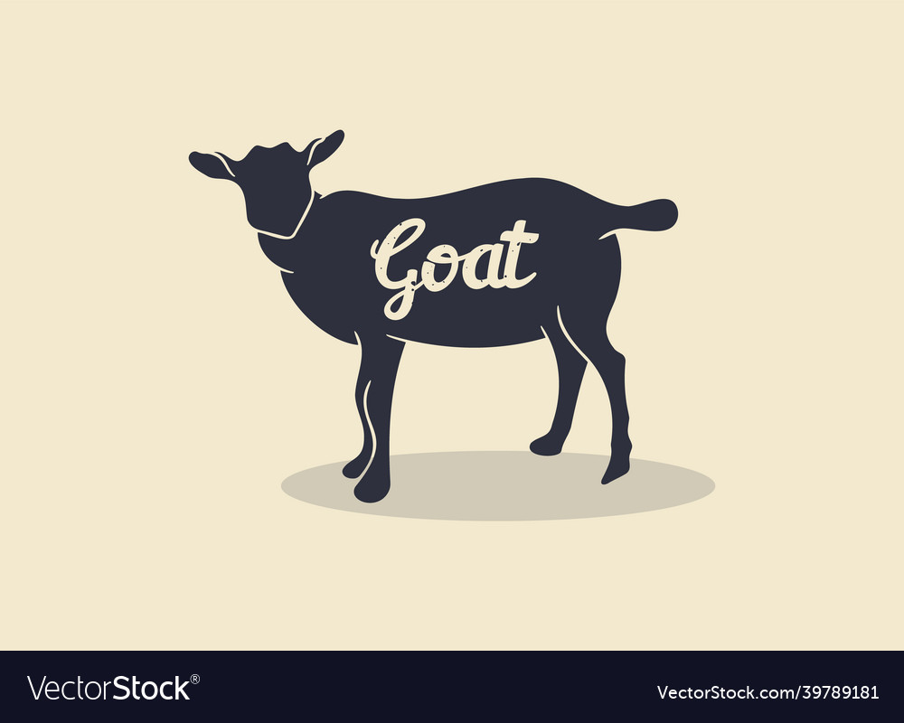 Little baby goat cartoon Royalty Free Vector Image