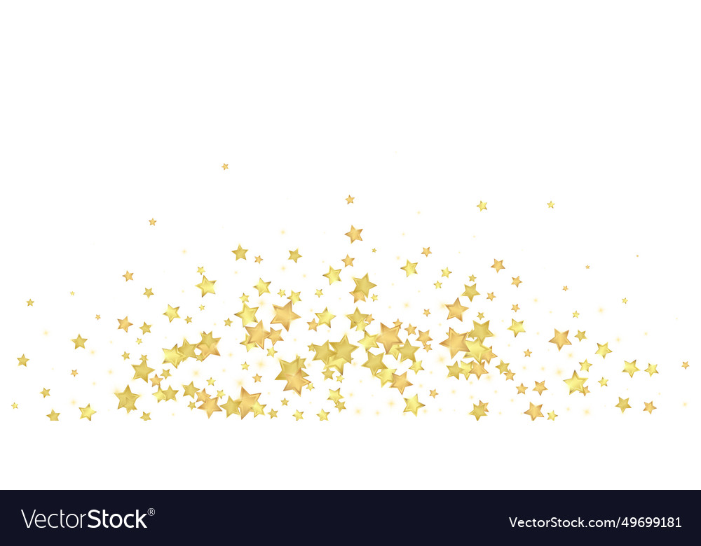 Magic stars overlay gold scattered Royalty Free Vector Image