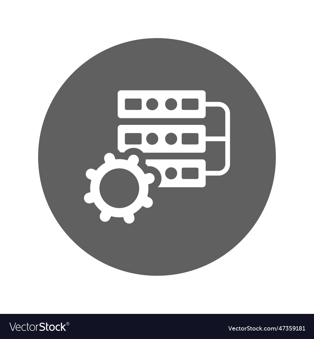 Mantenance data management processing icon