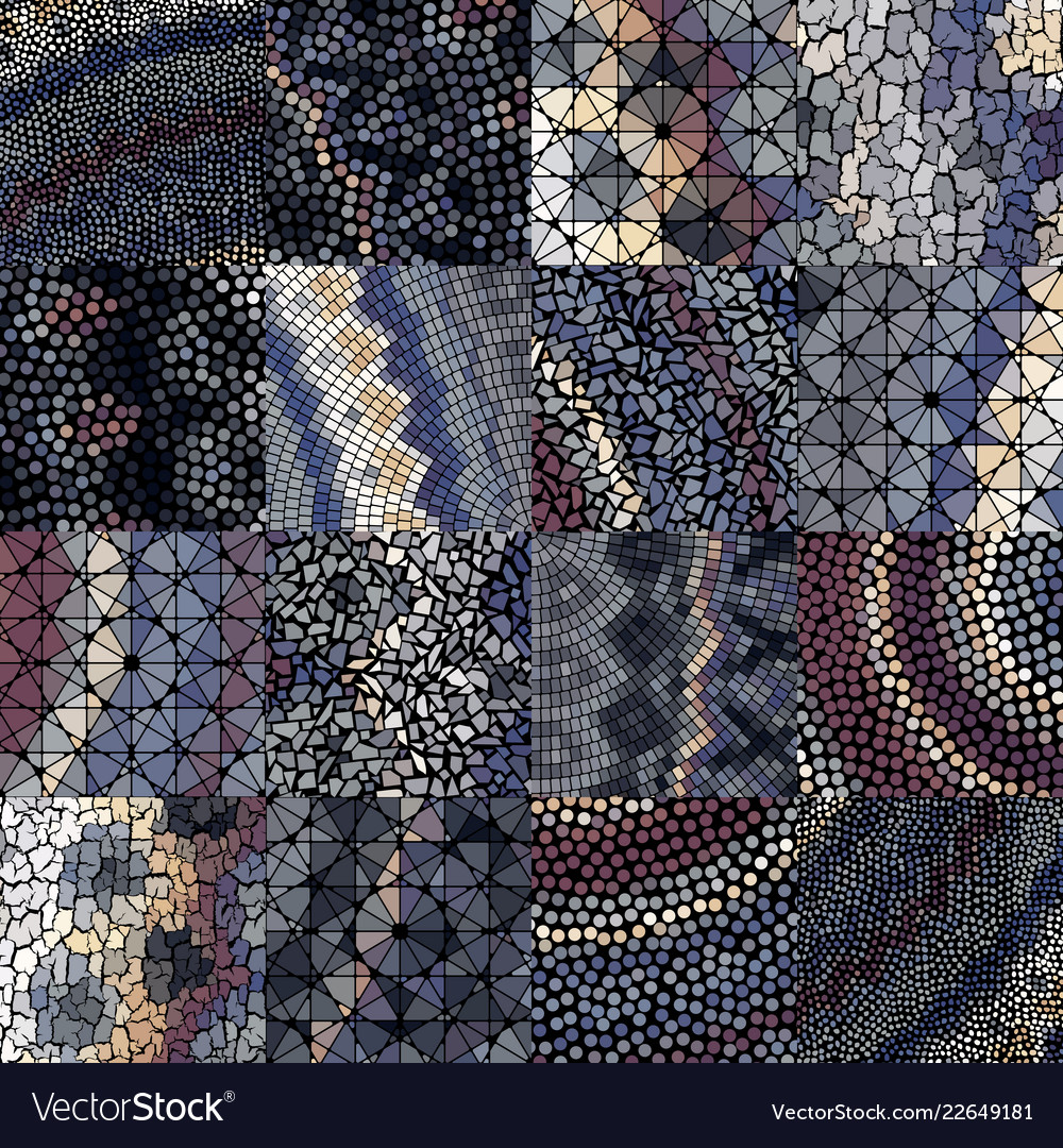 Mosaic art pattern image
