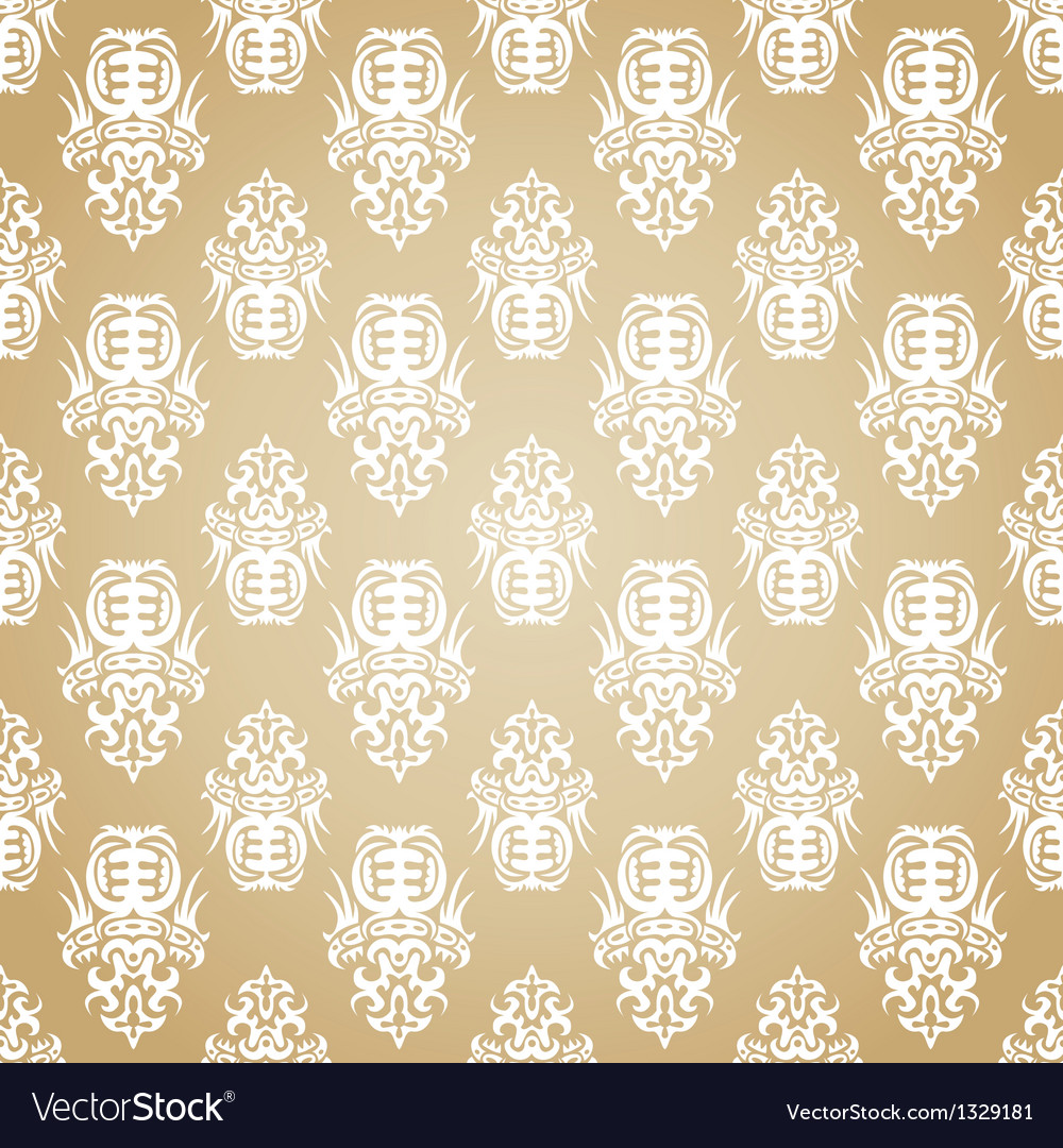Pattern in the old style with curls