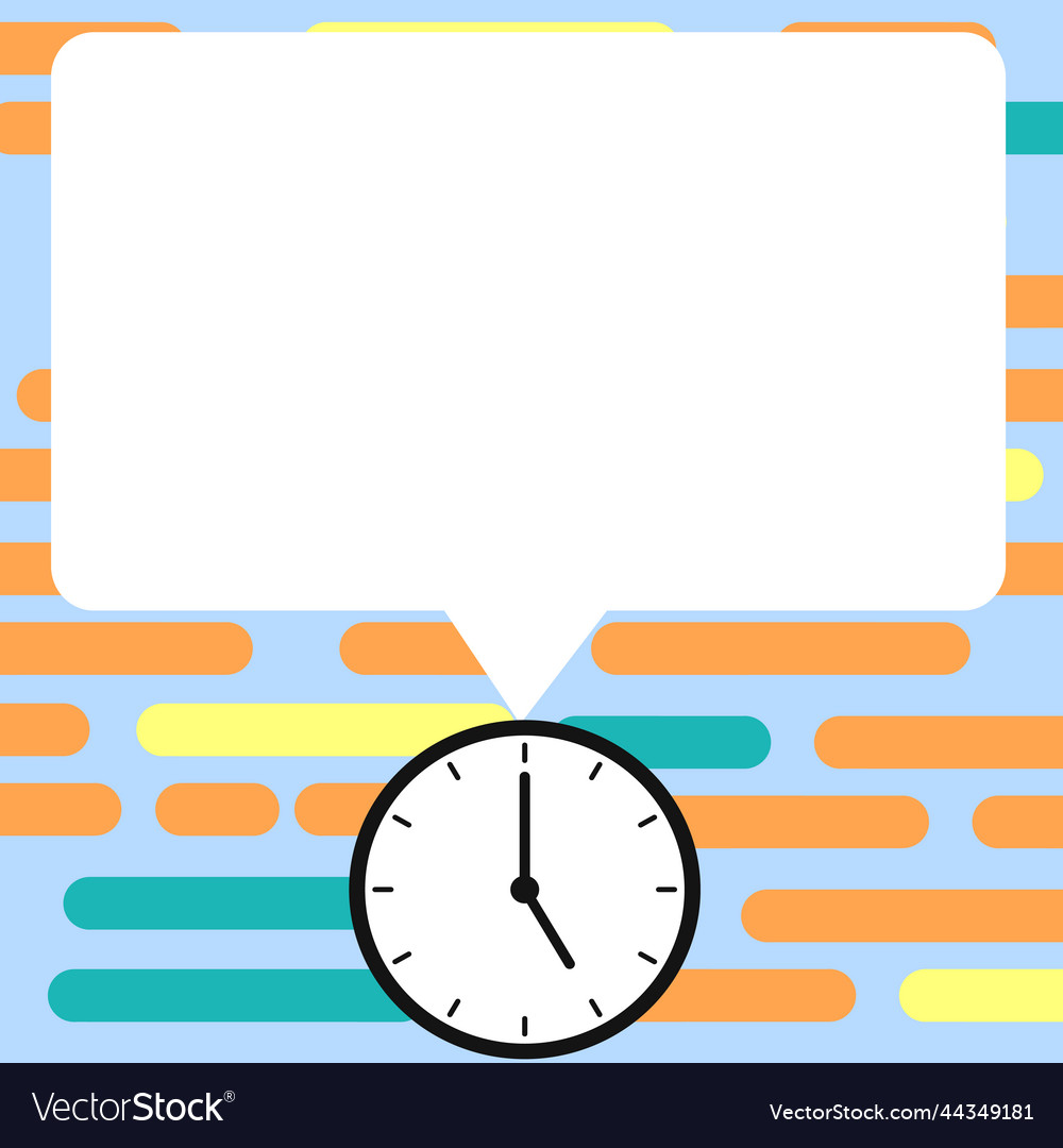 Presenter with conversation bubble showing new vector image Presenter with conversation bubble showing new