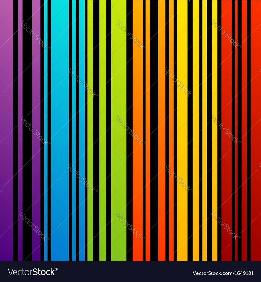 Rainbow colored bar code