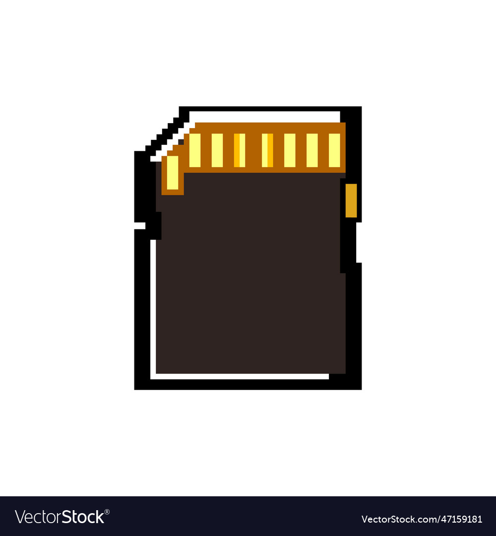 Sd memory card game pixel art