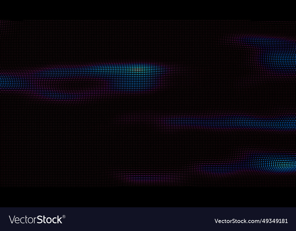 Waves of colorful points digital data splash vector image Waves of colorful points digital data splash