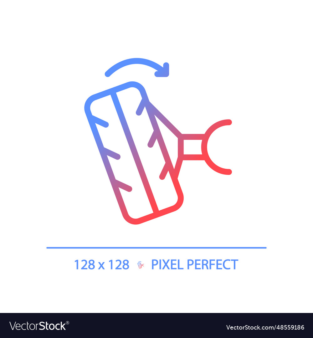 2d thin linear gradient car wheel alignment icon vector image 2d thin linear gradient car wheel alignment icon