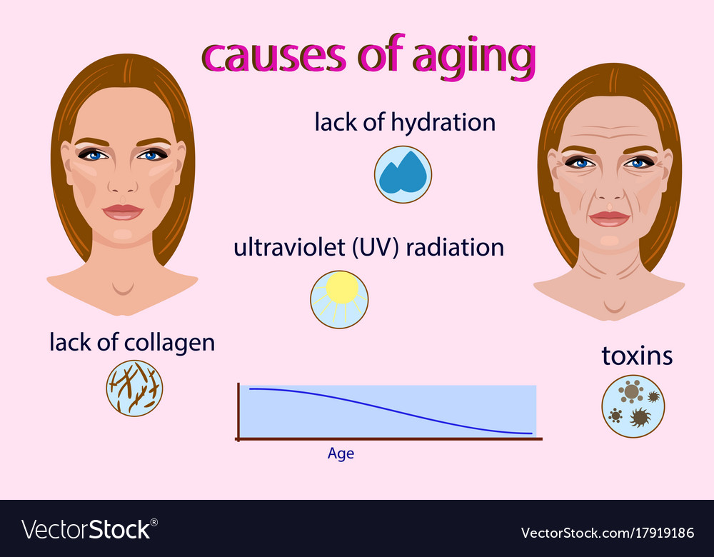 Causes of aging with two