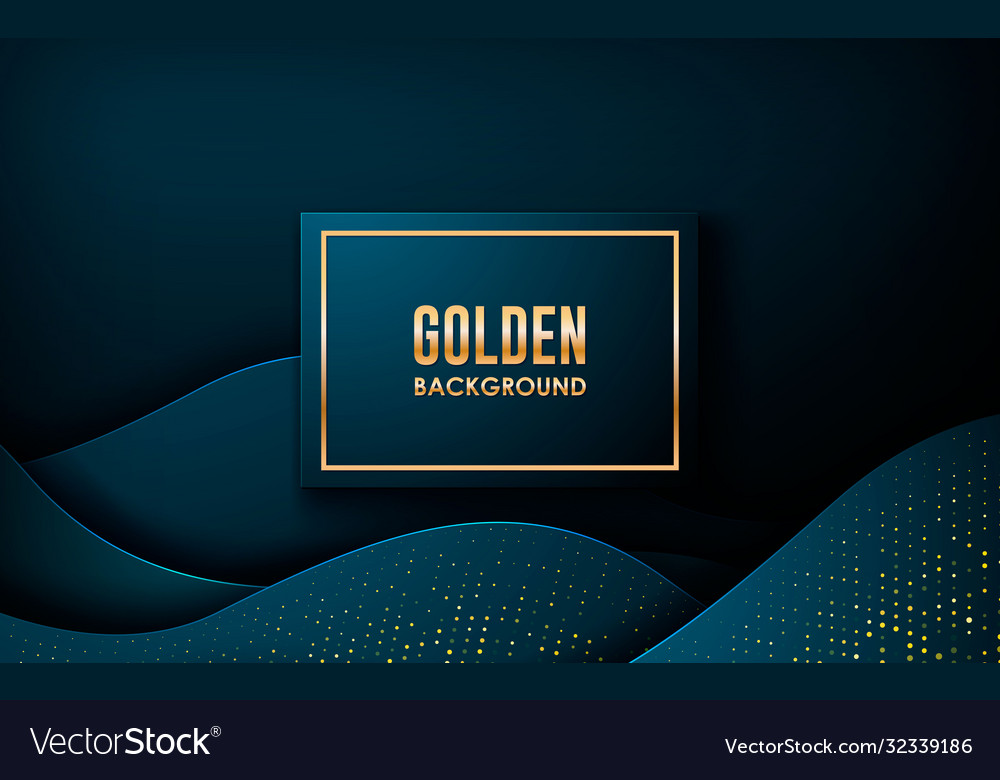 Dark abstract background with blue wave overlap vector image Dark abstract background with blue wave overlap