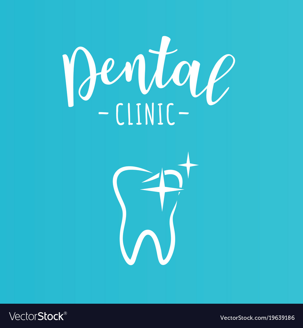 Dental clinic design concept Royalty Free Vector Image