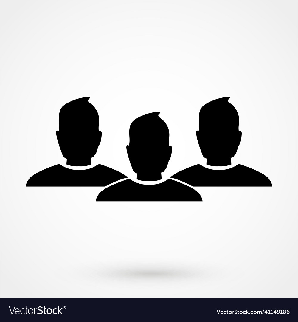 Group icon in a simple style vector image Group icon in a simple style
