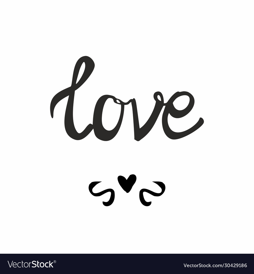 Love sign isolated on white background Royalty Free Vector