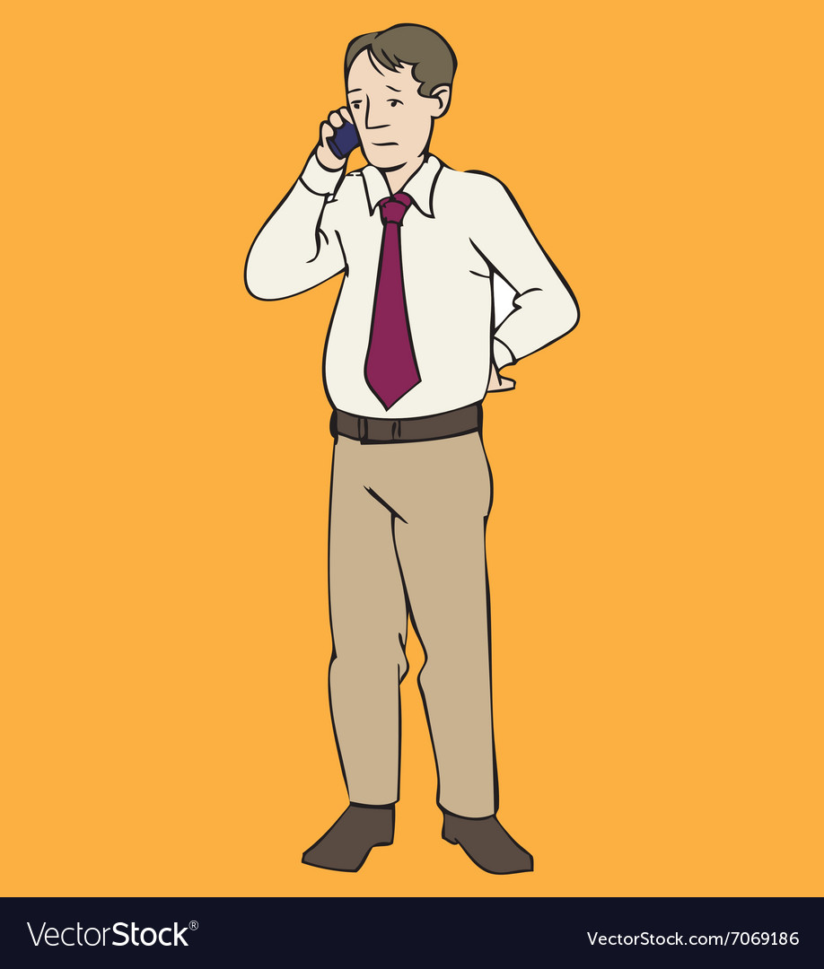 Man standing with phone