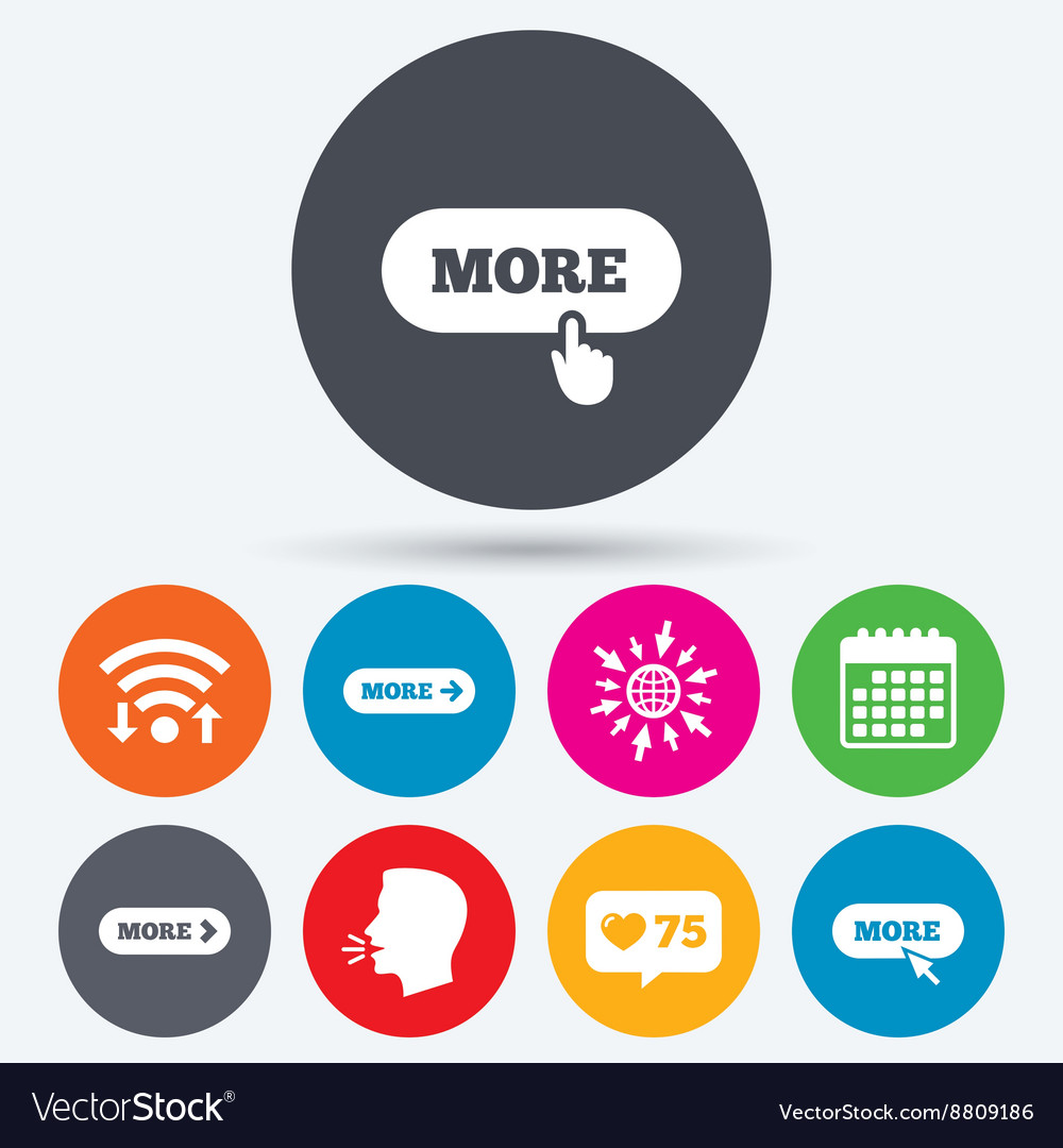 Mehr mit Cursor Pointer Symbol Details Symbole