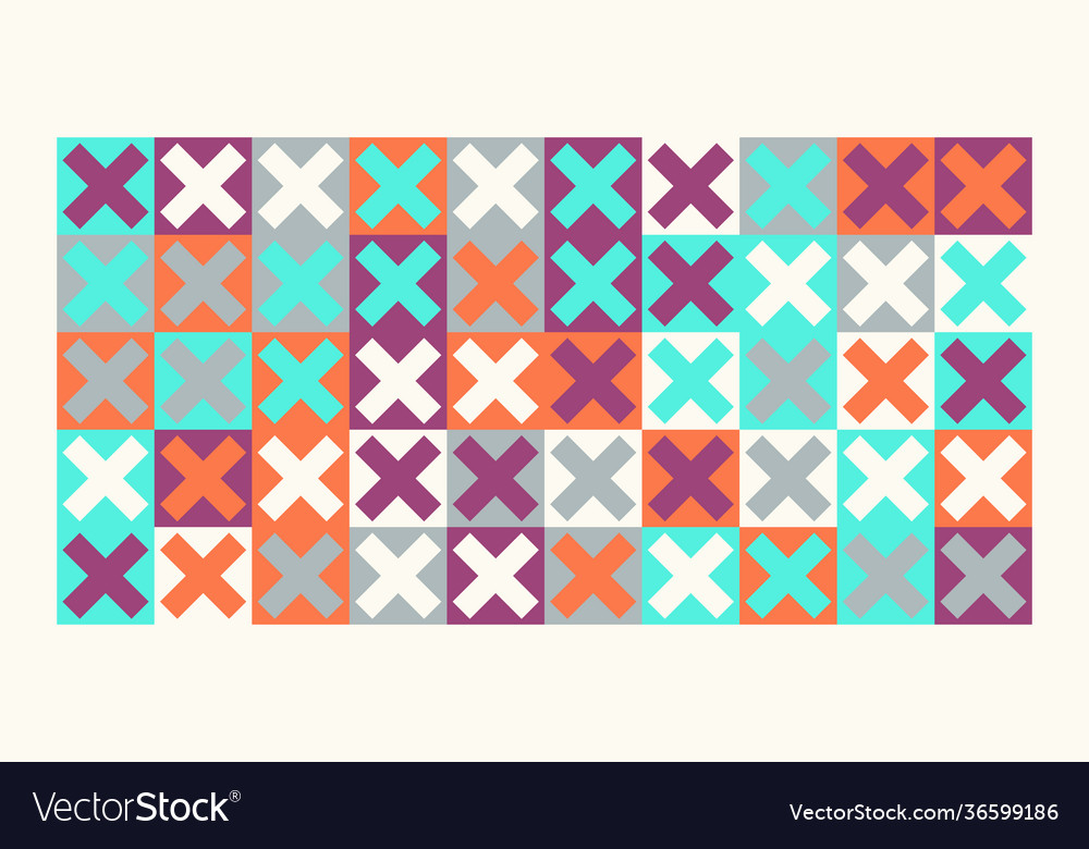 Repetitive abstract pattern design vector image Repetitive abstract pattern design