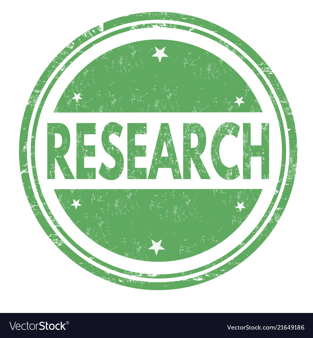 Research sign or stamp Royalty Free Vector Image