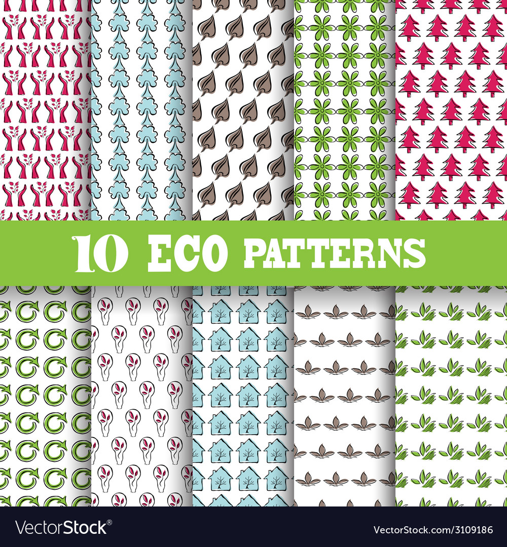 Seamless patterns set