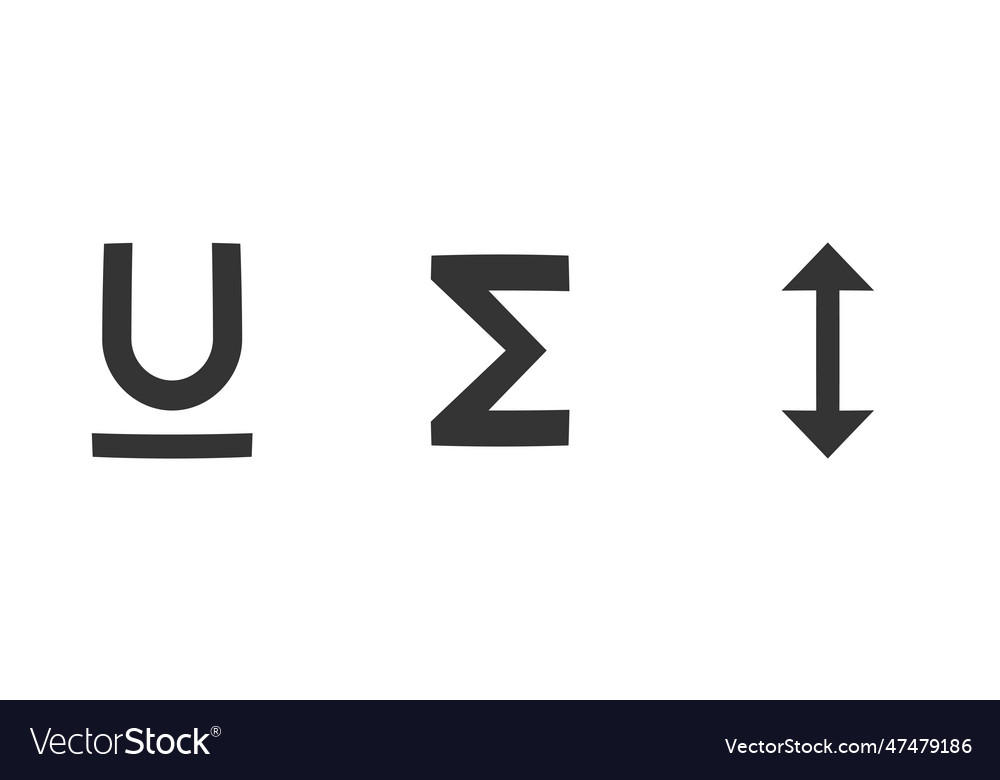 Set of 3 icons editor collection thin line web Vector Image Set of 3 icons editor collection thin line web