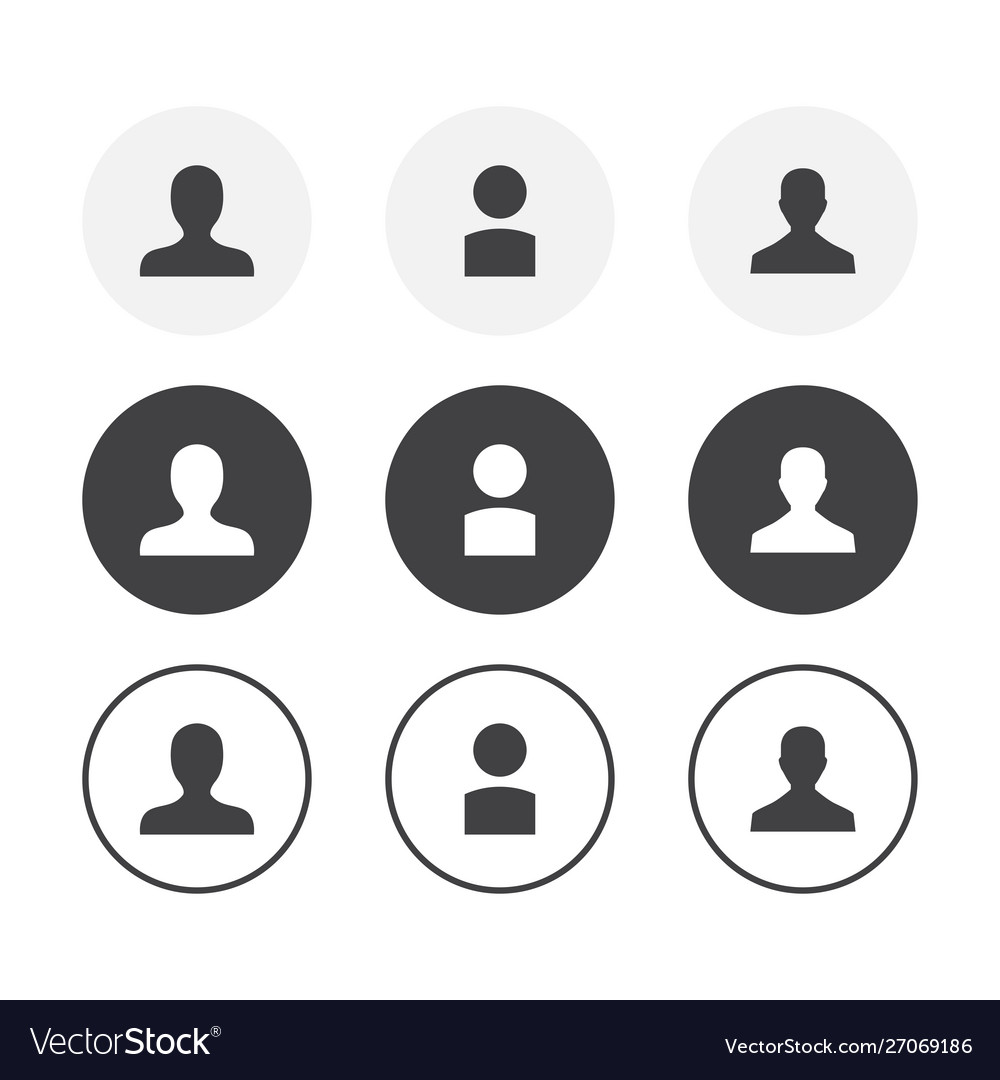 User Icons - Rounded Set