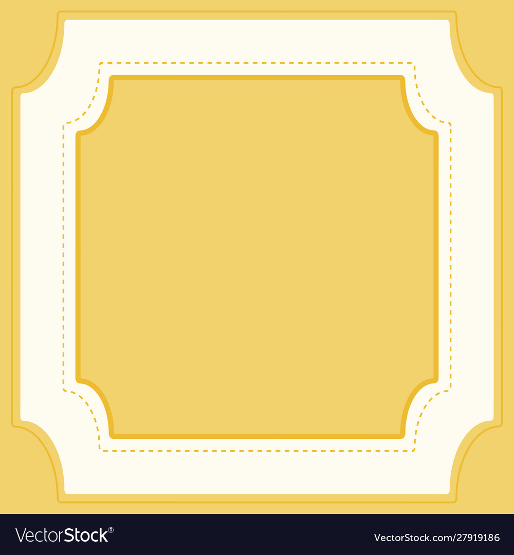 Yellow background with frame