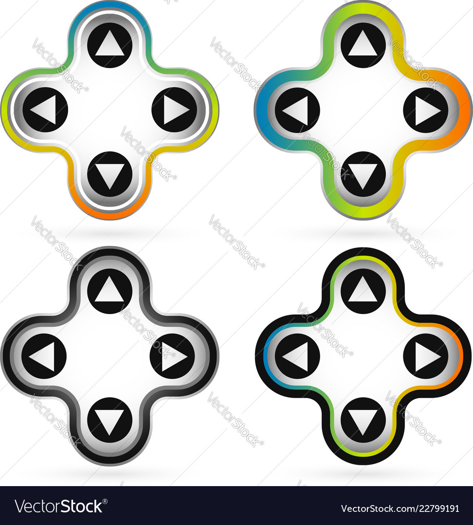 4 way arrows arrow buttons