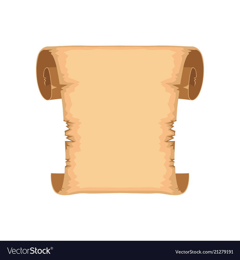 Alte Schriftrolle mit Raum für Text gewalztes Papier vector image Alte Schriftrolle mit Raum für Text gewalztes Papier
