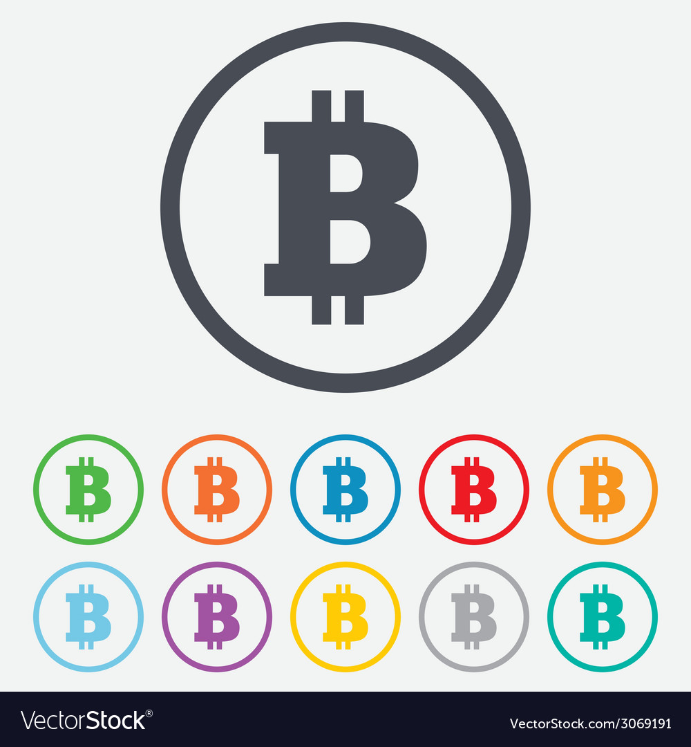 Bitcoin sign icon cryptography currency symbol