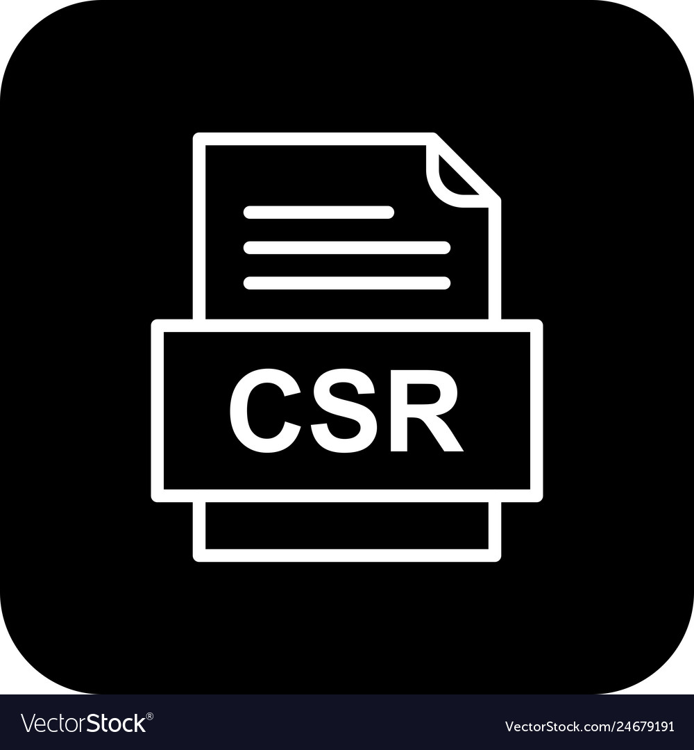 Csr file document icon