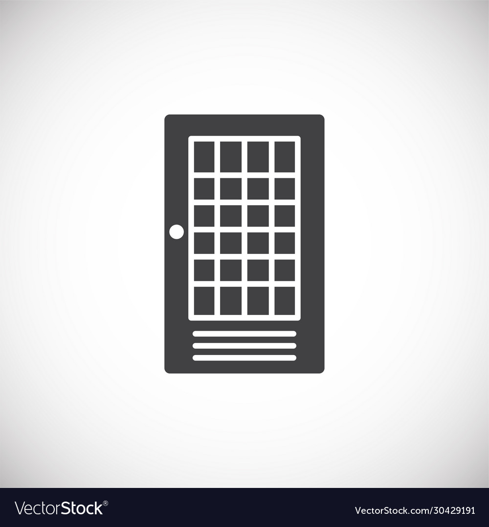 Door icon on background for graphic and web design Vector Image Door icon on background for graphic and web design