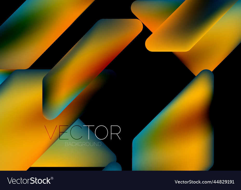 Fluid color dynamic geometric shapes abstract