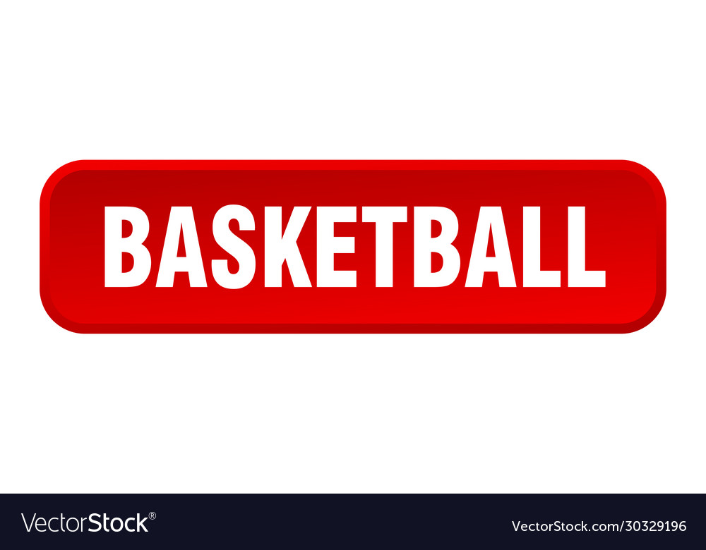 Basketball button square 3d push