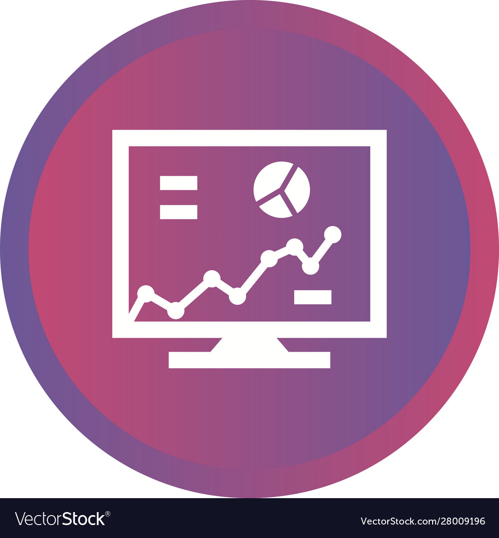 Beautiful business chart glyph icon
