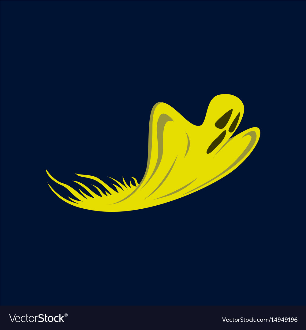 Flat on background of ghost