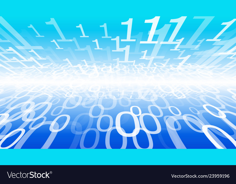 Futuristic computer world machine learning vector image Futuristic computer world machine learning