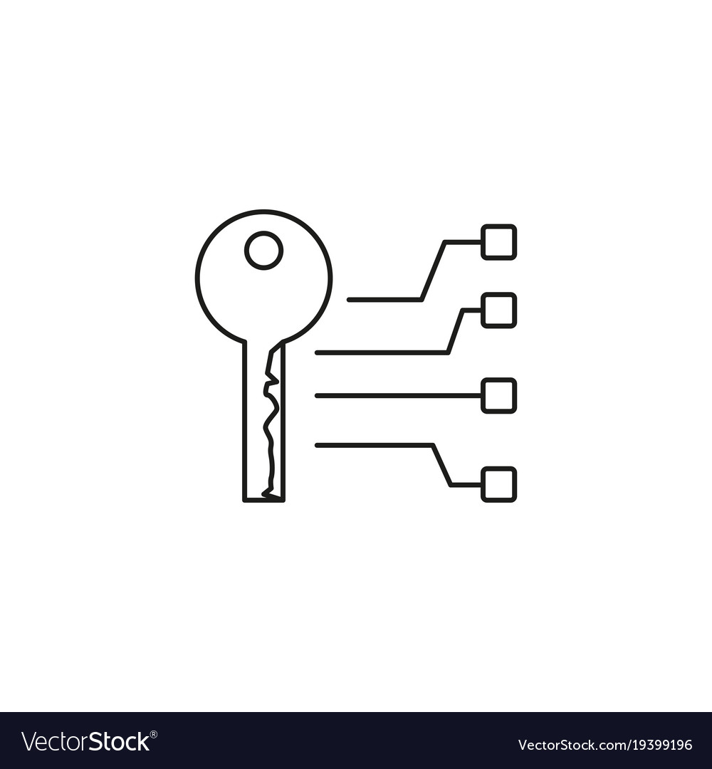 Keyword Icon Royalty Free Vector Image Vectorstock