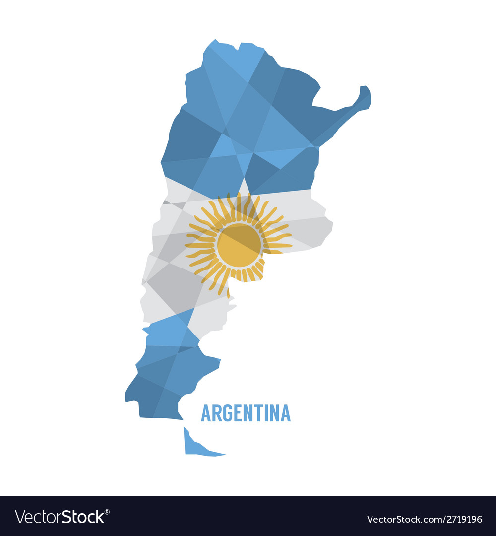 Map of argentina Royalty Free Vector Image - VectorStock