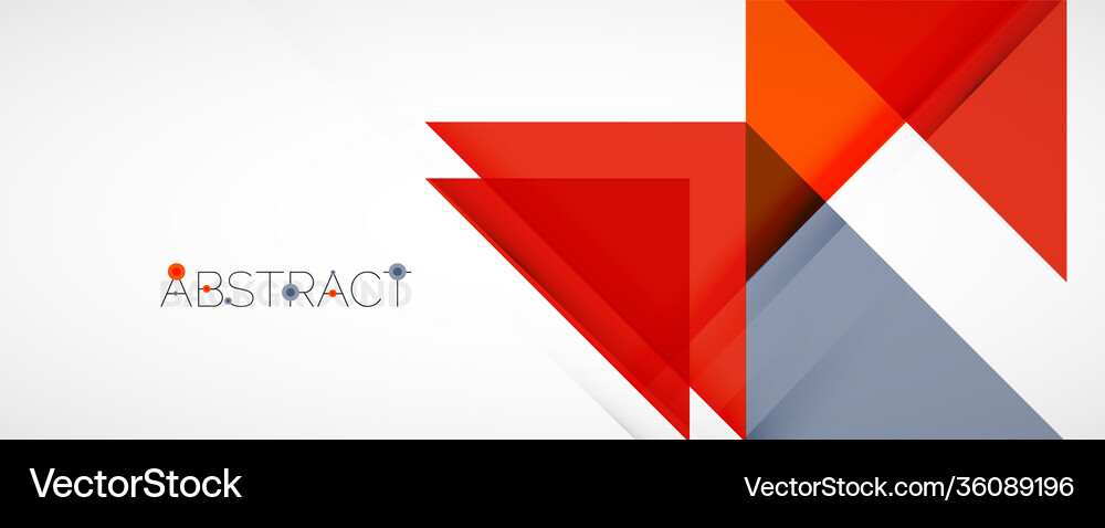 Set triangle geometric backgrounds Royalty Free Vector Image