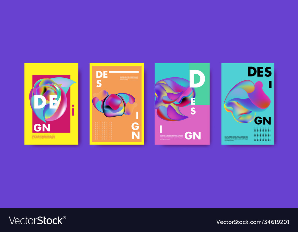 Abstract colorful liquid and fluid pattern