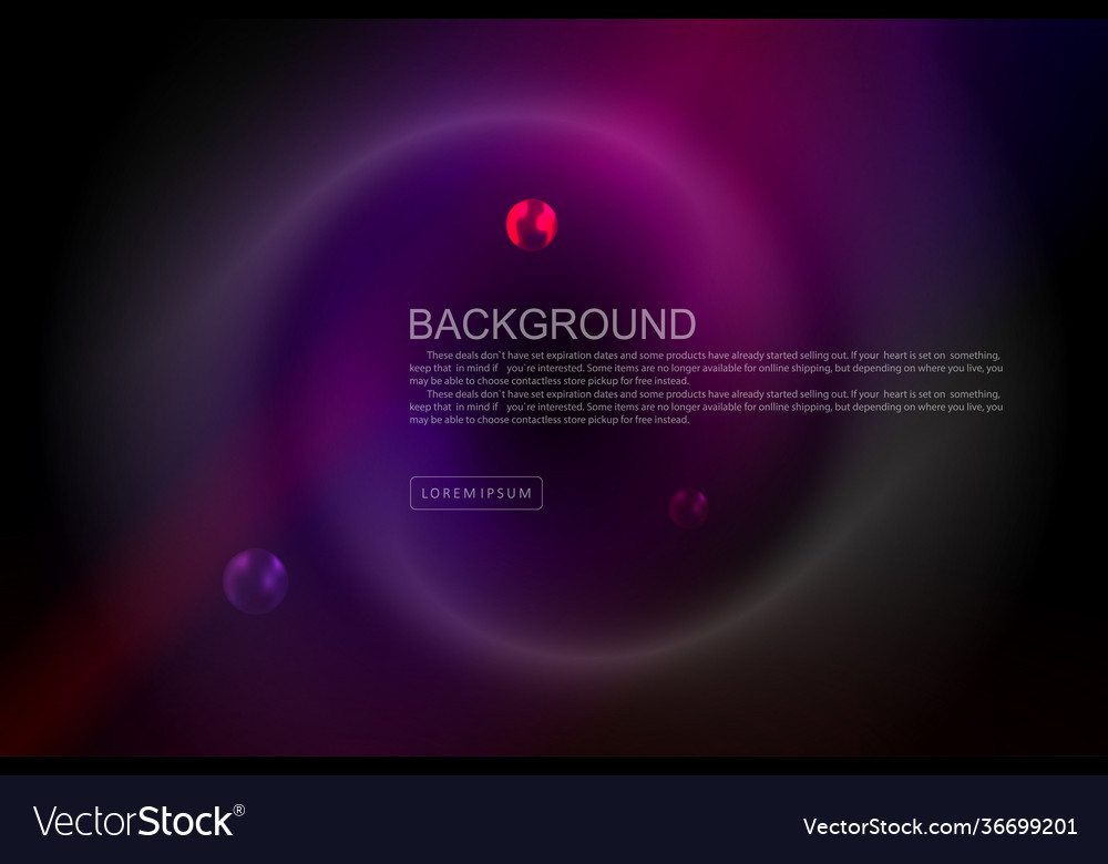 Dark design with a gradient round abstract frame