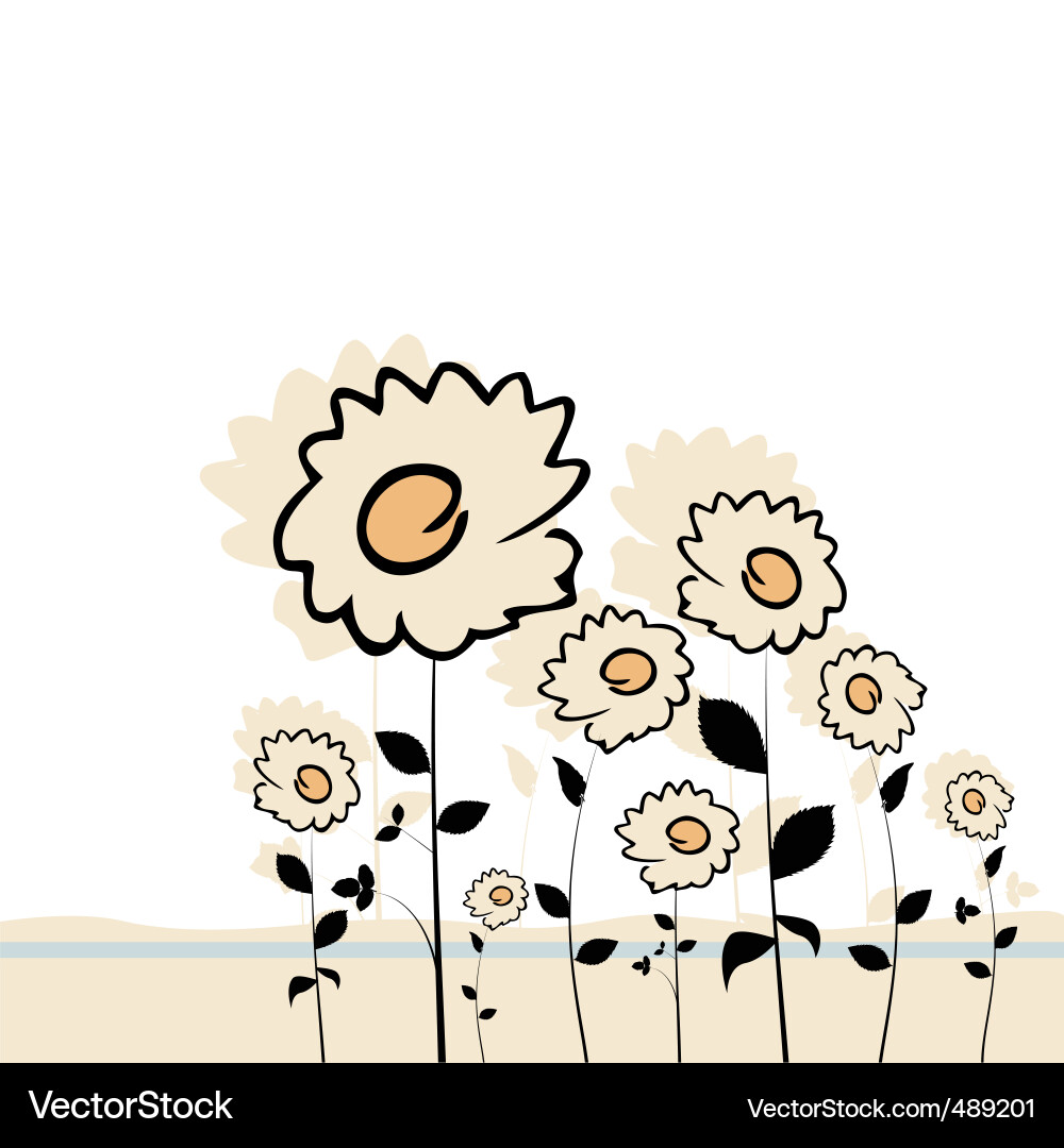 Flowers Royalty Free Vector Image - VectorStock