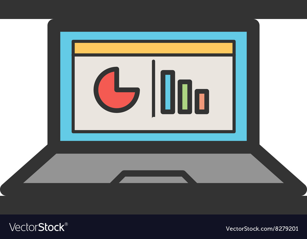 Online stats Royalty Free Vector Image - VectorStock