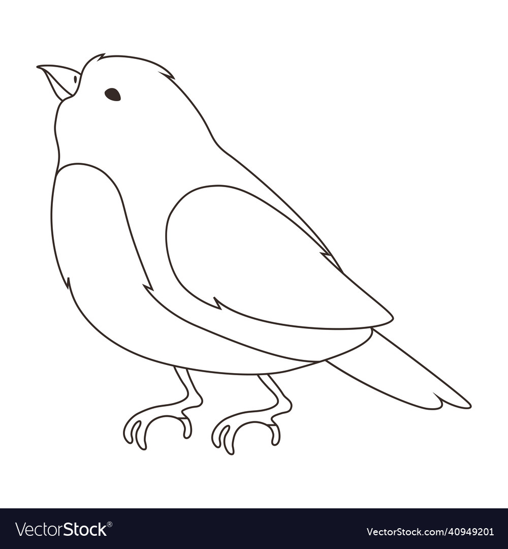 Stylized bird image of wild