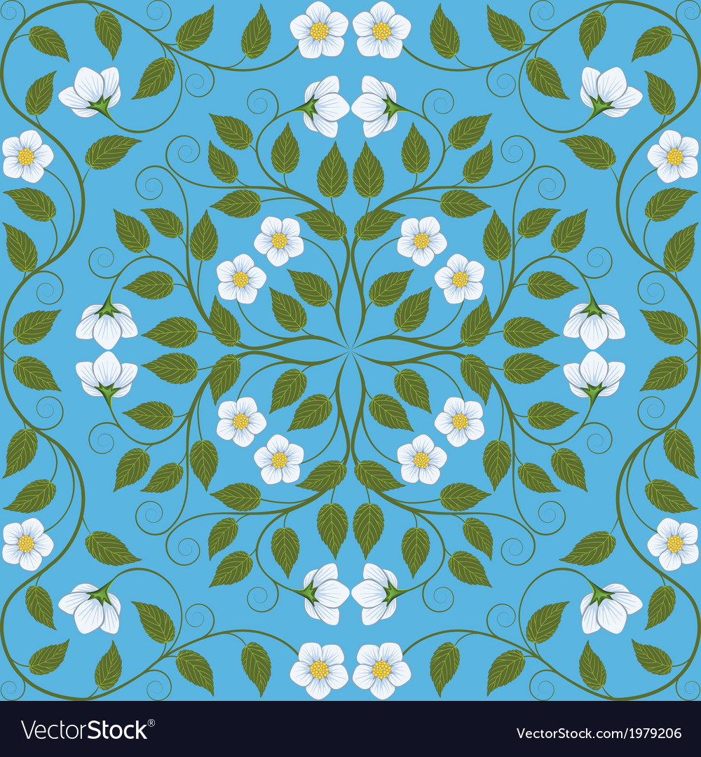 Abstract seamless floral pattern