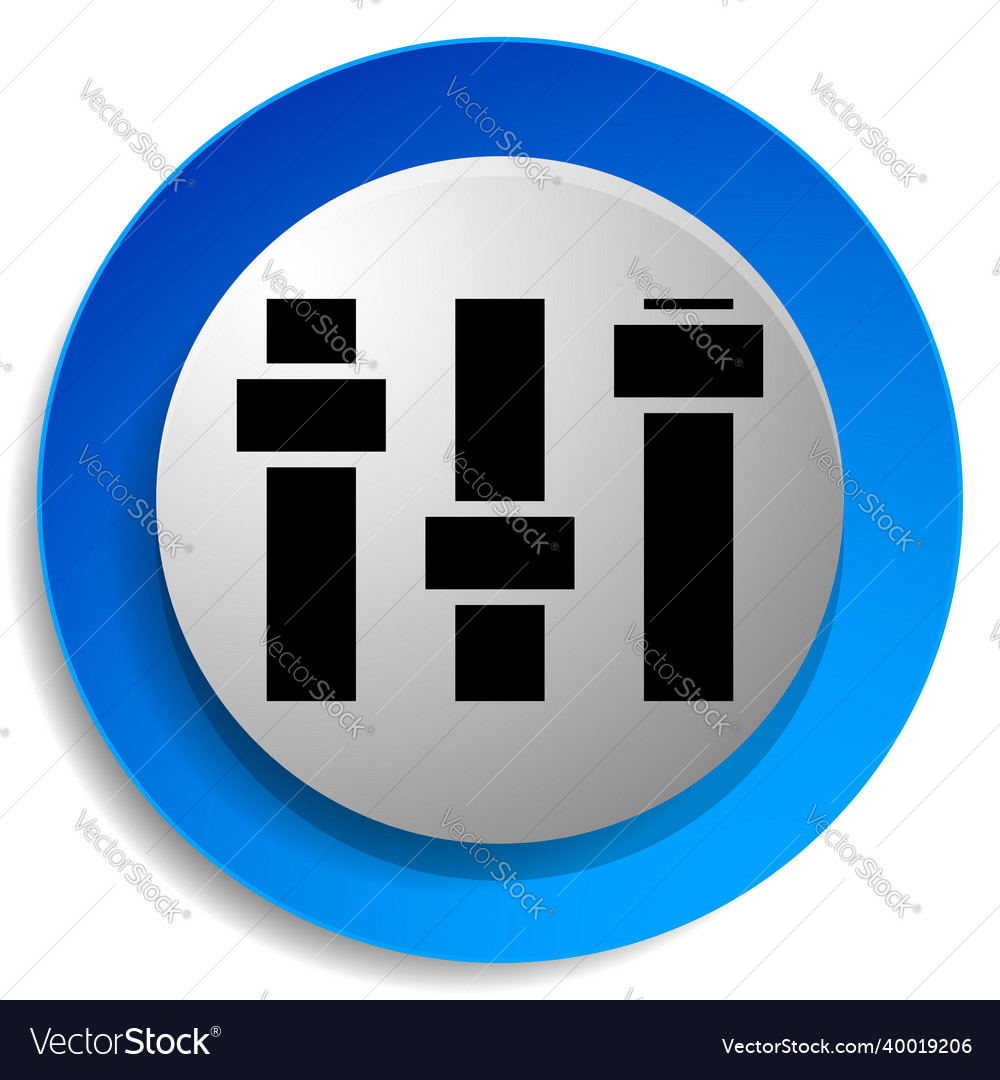 Adjuster slider tuner fader bars with levers knobs Vector Image Adjuster slider tuner fader bars with levers knobs