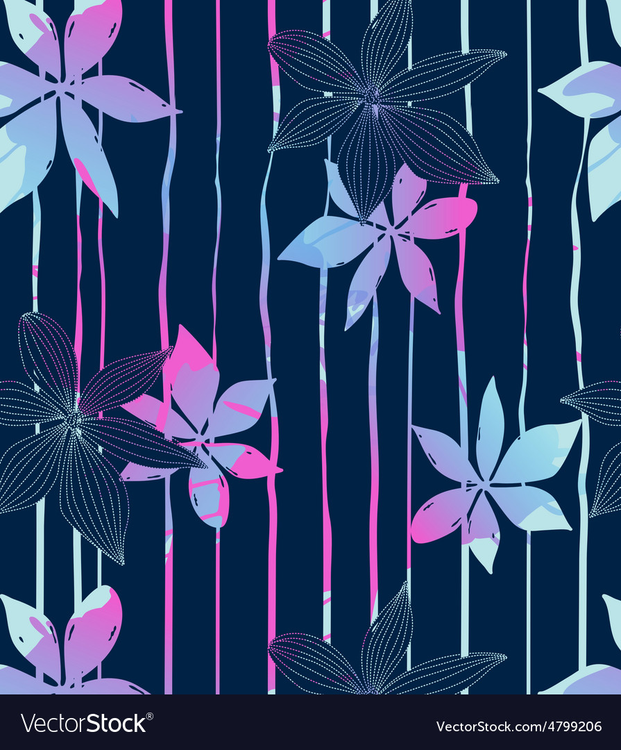 Blue flower Royalty Free Vector Image - VectorStock