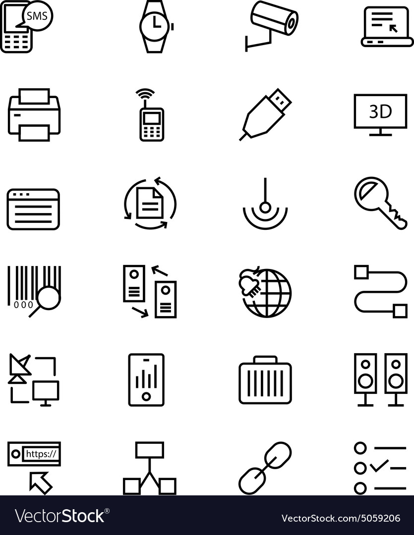 Communication Line Icons